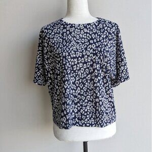 Banana Republic leopard print short sleeve top